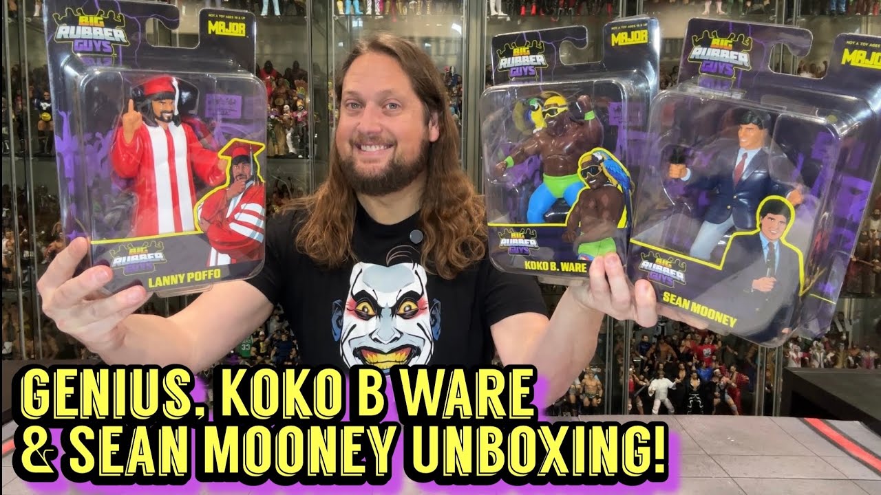 The Genius, Koko. B Ware & Sean Mooney Big Rubber Guys Unboxing & Review!