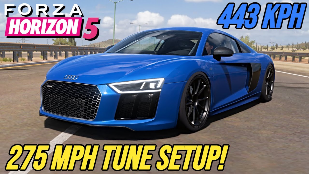 FORZA HORIZON 5 - 275 MPH Audi R8 V10 Plus Tune Setup