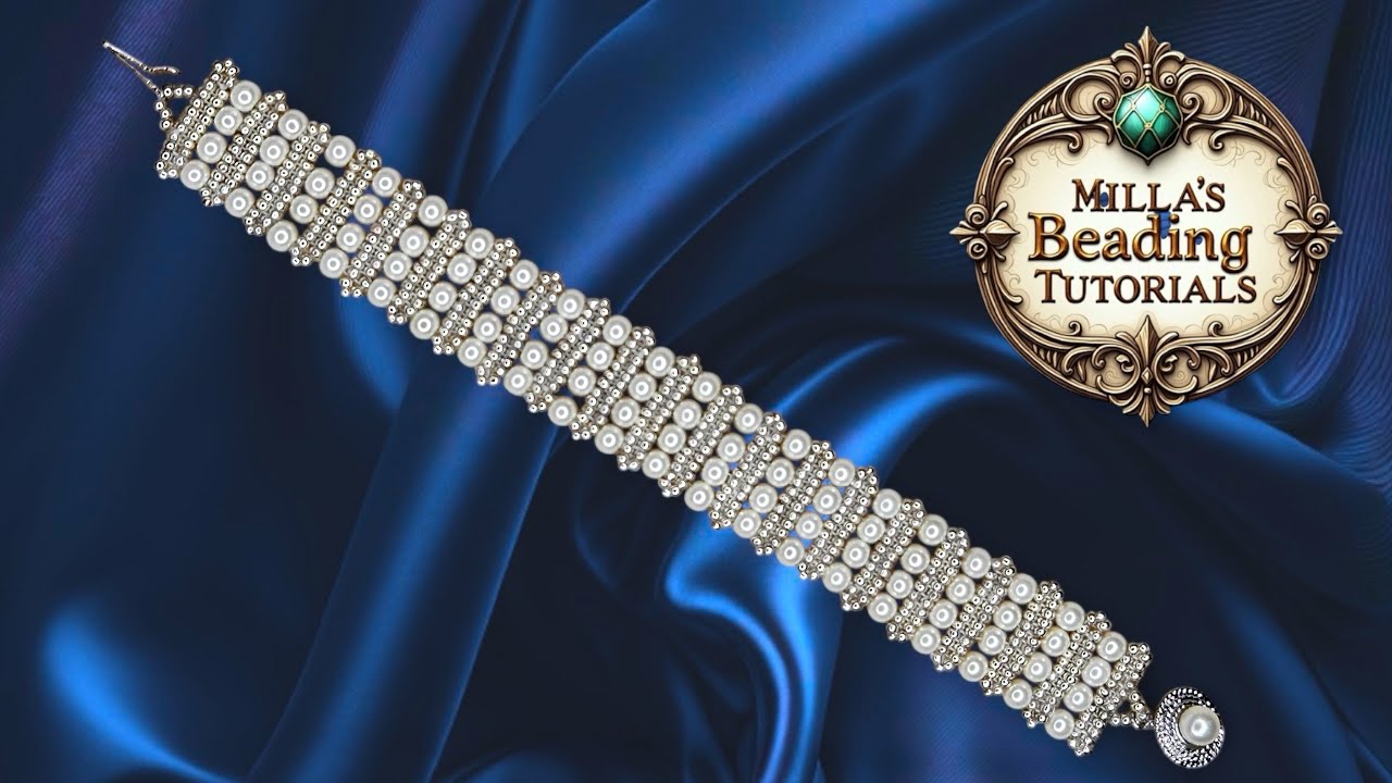 Pearls Beading Bracelet 💎 #beadsjewellery #beadingtutorials #beading