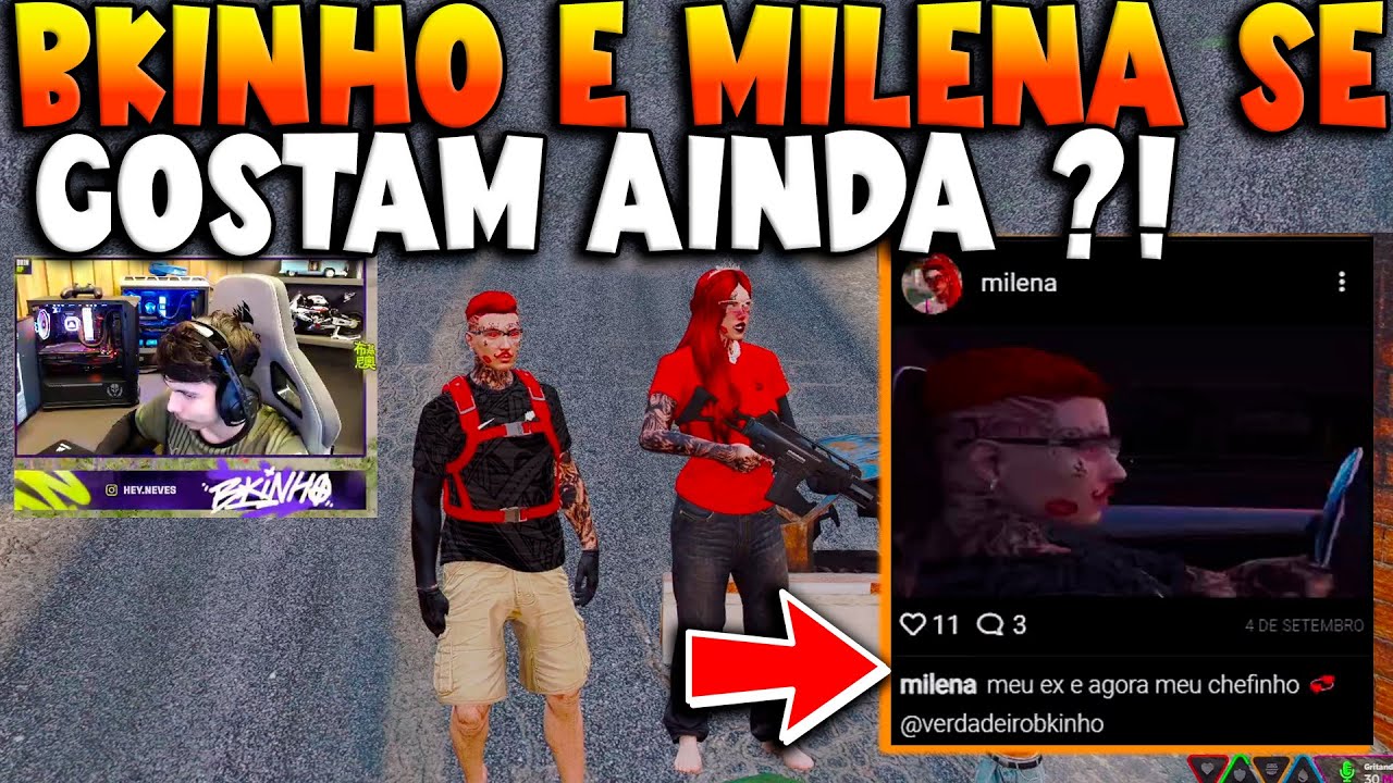 BKINHO E MILENA SE GOSTAM AINDA ?! 😱😍 #bkinho #gtarp #clipadasgtarp