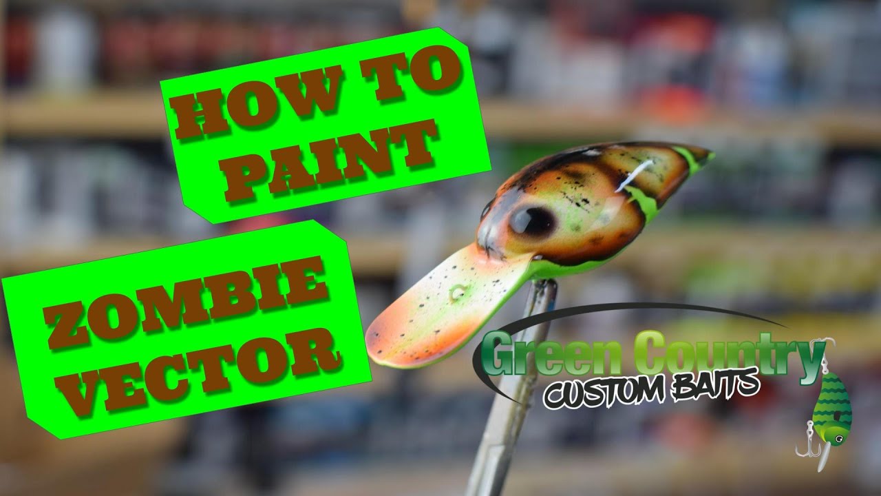 Custom Painting Crankbaits-- Zombie vector
