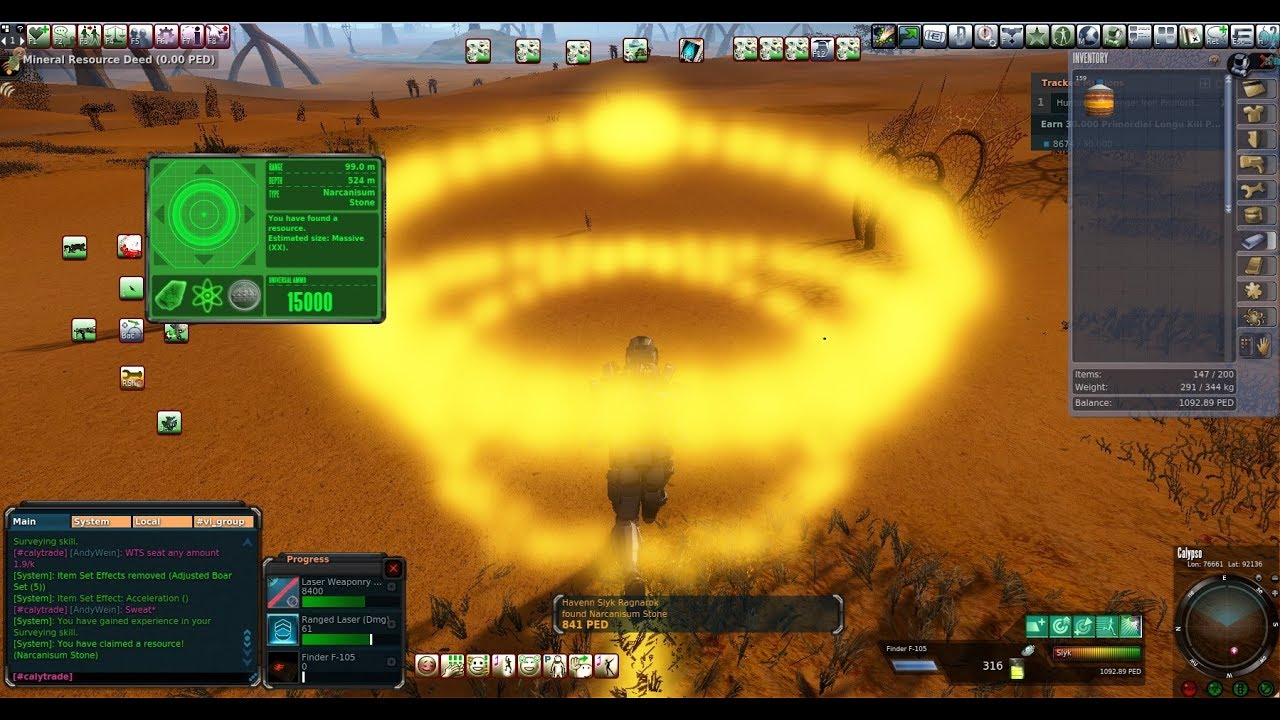 Entropia Universe: Narcanisum Mining Hall of Fame