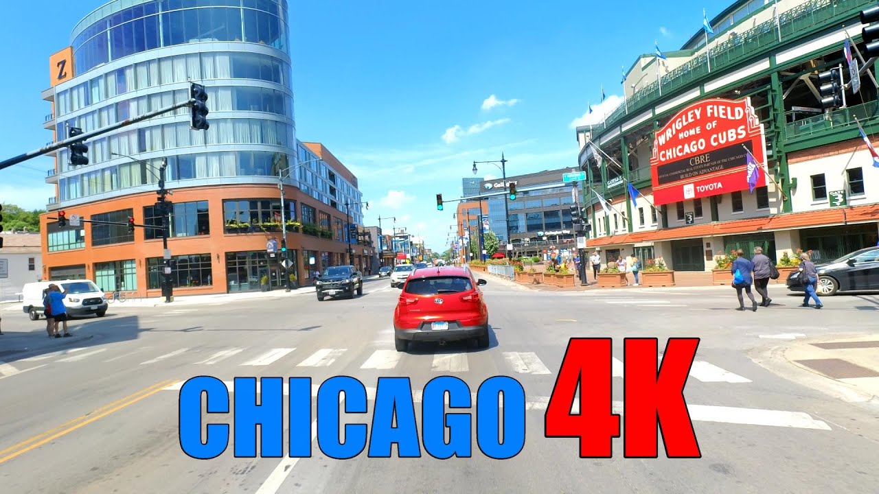 CHICAGO - Driving Around Iconic Wrigley Field