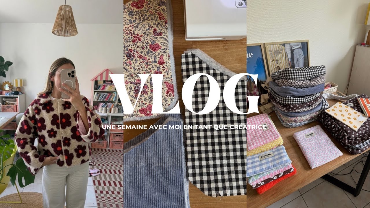Une semaine avec moi en tant que créatrice, entre couture, céramique et rénovation 🌸🧵