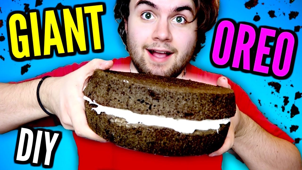 DIY GIANT OREO - How To Make BIGGEST Oreos Cookie EVER!