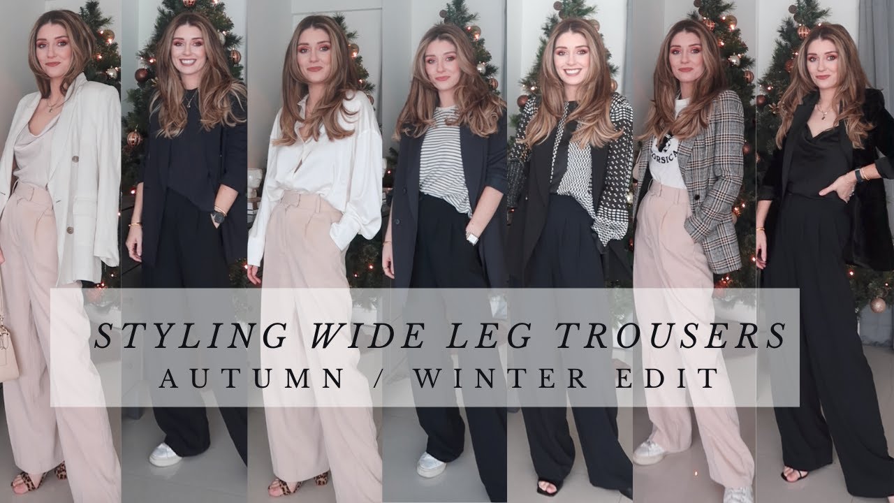 10 WAYS TO STYLE WIDE LEG TROUSERS FOR AUTUMN/WINTER | Try on, Outfit Ideas & Style Tips