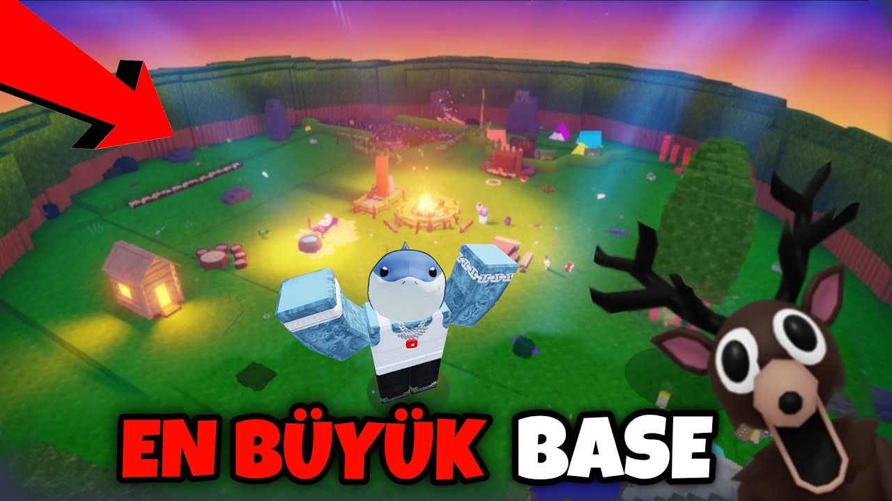 EN B&Uuml;Y&Uuml;K VE EN G&Uuml;&Ccedil;L&Uuml; BASE!!! - Roblox Ormanda 99 Gece