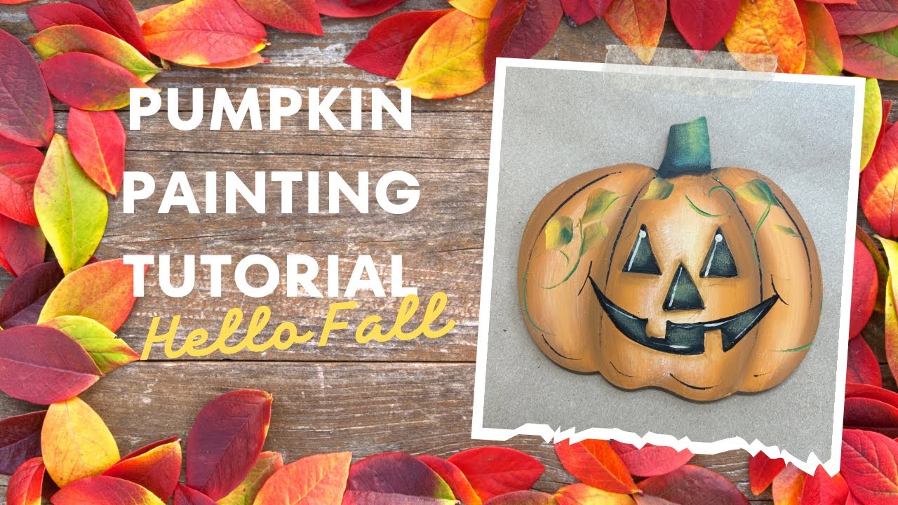 HOW TO PAINT A PUMPKIN : HELLO FALL #paintingtutorial #painting