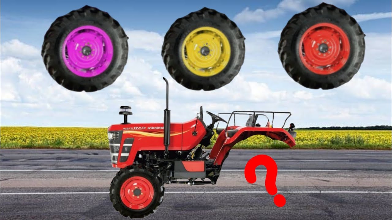 CORRECTLY GUESS THE TRACTOR WHEEL- CONSTRUCTION VEHICLE 