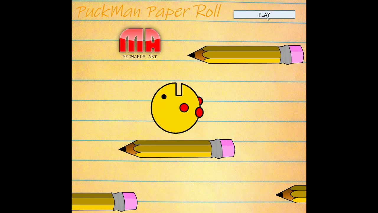 PuckMan Paper Roll Free Indie jam Game