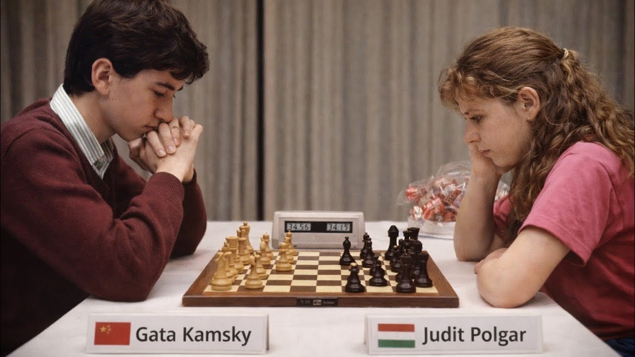 Gata Kamsky vs Judit Polgar ◉ New York Open Tournament 1989 | A Rising Star Dominates!