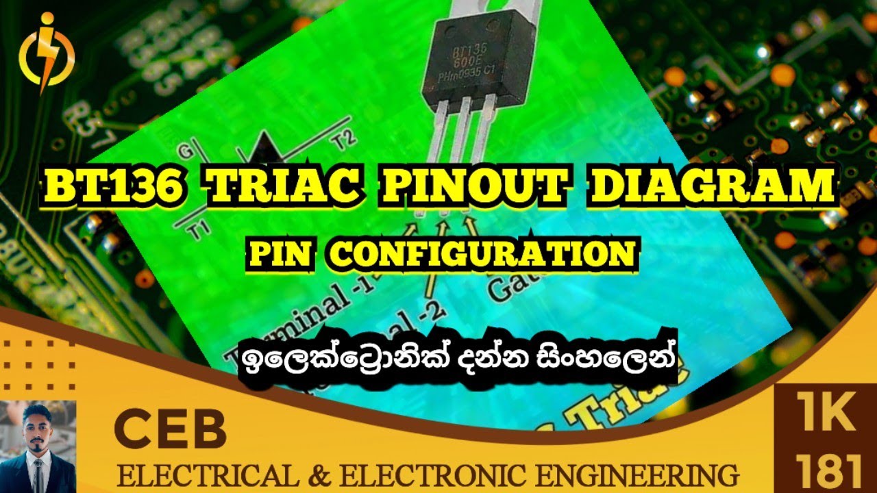 BT136 triac pinout diagram | bt136
