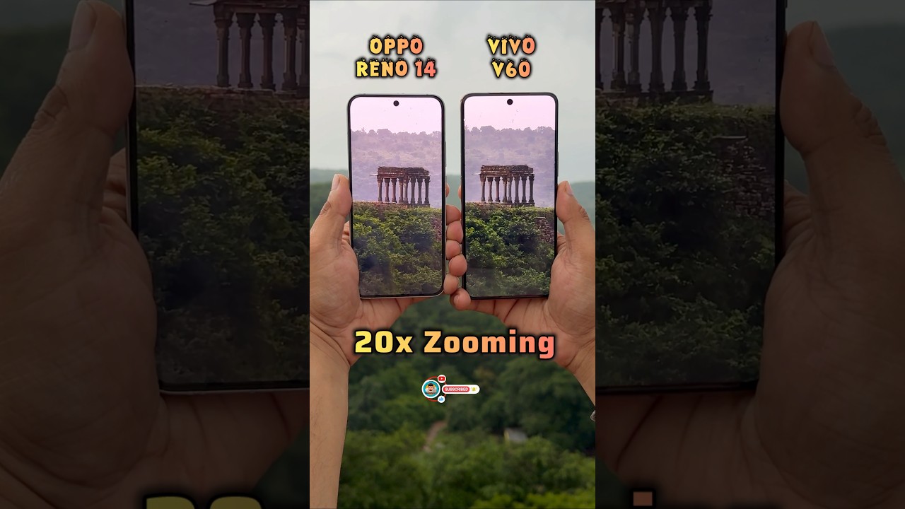 Oppo Reno 14 Vs Vivo V60 20x Zoom Test