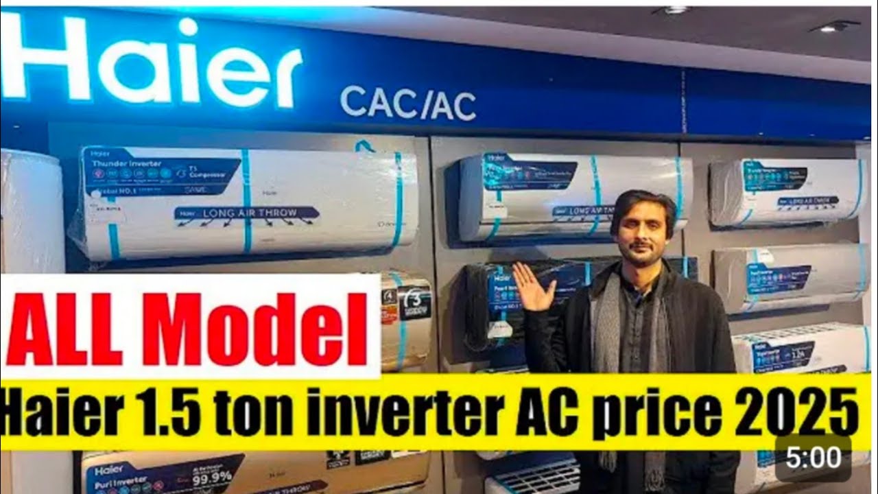 Haier Dc inverter Prices in Pakistan | All Models | Big Discount |new models 2025 #dcinverter #Haier