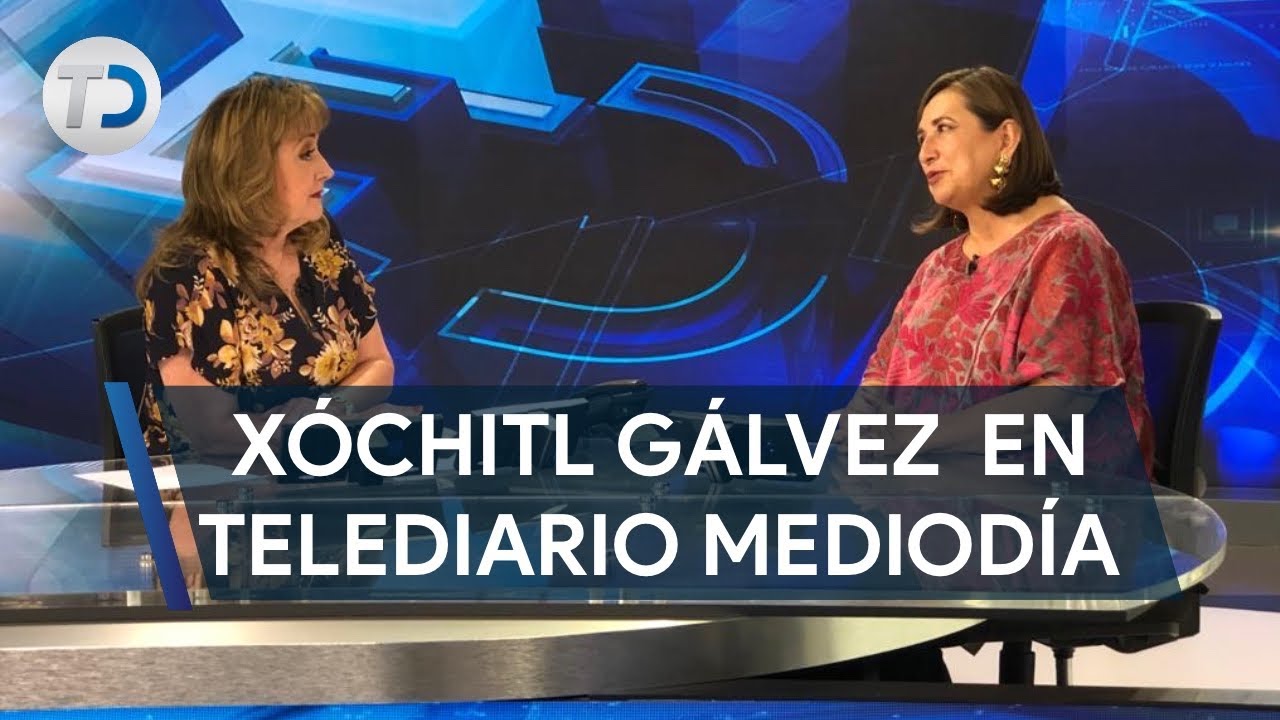 Xóchitl Gálvez en entrevista para Telediario Mediodía