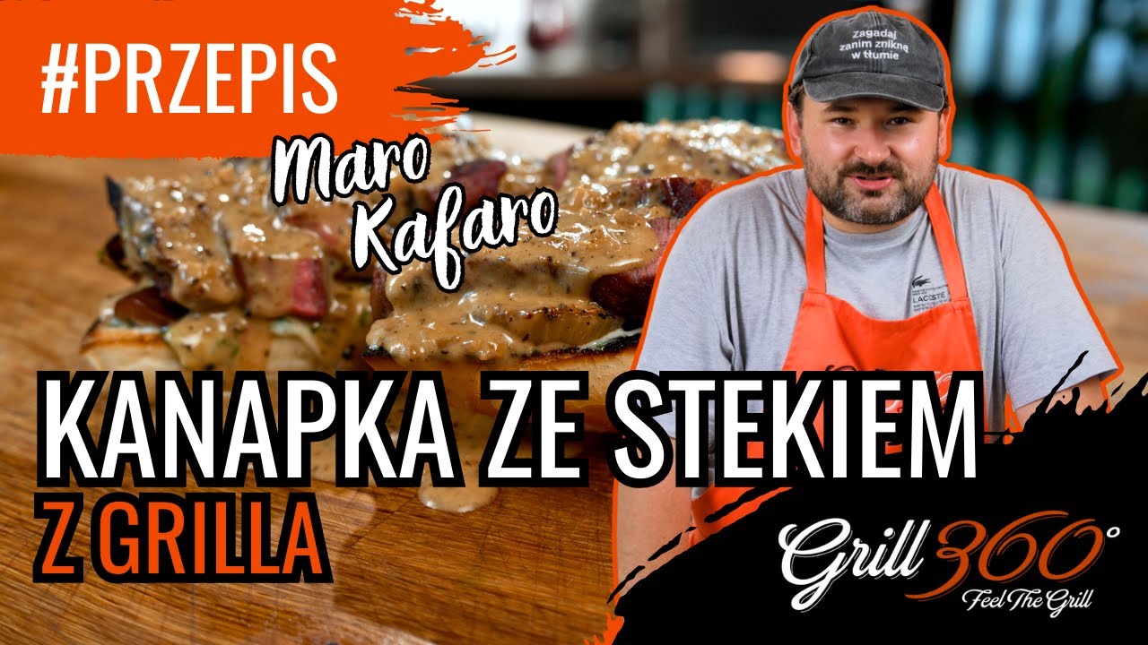 🥪 Grillowana kanapka ze stekiem w sosie pieprzowym | Grillowanie z Maro Kafaro I PRZEPISY GRILL360