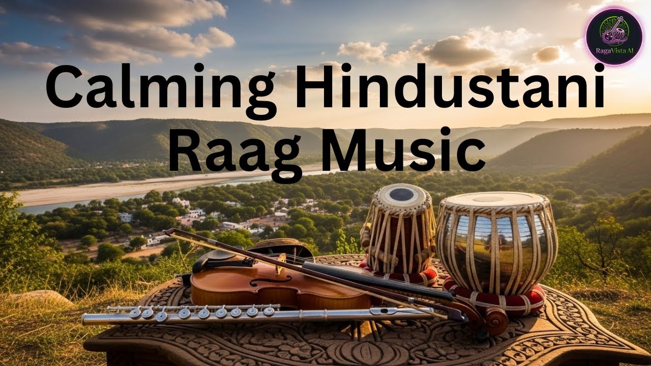 Calming Hindustani Raag Music | Violin & Flute with Tabla | Meditative Sounds