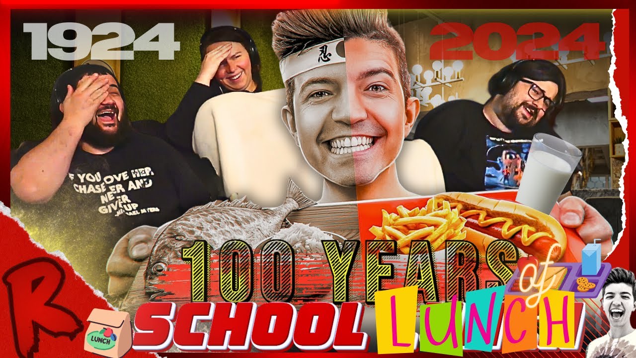 Eating 100 Years of School Lunch: World Edition! - @PrestonYT | RENEGADES REACT