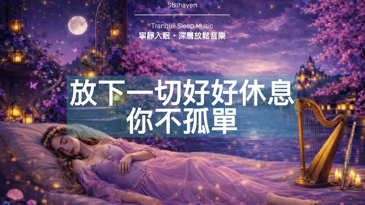 528Hz 凱爾特深層睡眠療癒音樂🌙豎琴 × 木笛 × 空靈原野 | 8 小時一夜安睡 Celtic Sleep Music Harp & Flute for Deep Healing Sleep