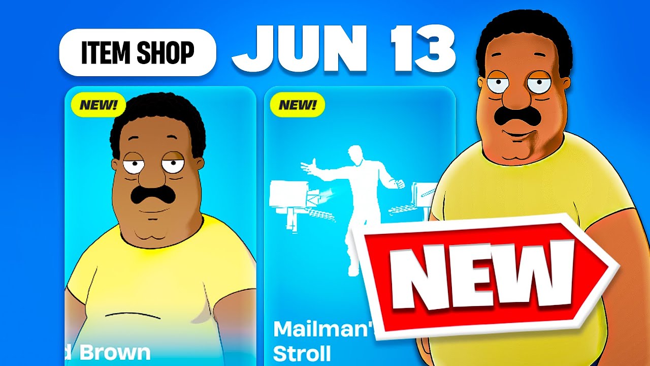 *NEW* ANIMATED DADS , CLEVELAND BROWN , BOB BELCHER , HANK HILL | Fortnite Item Shop (Jun 13 2025)