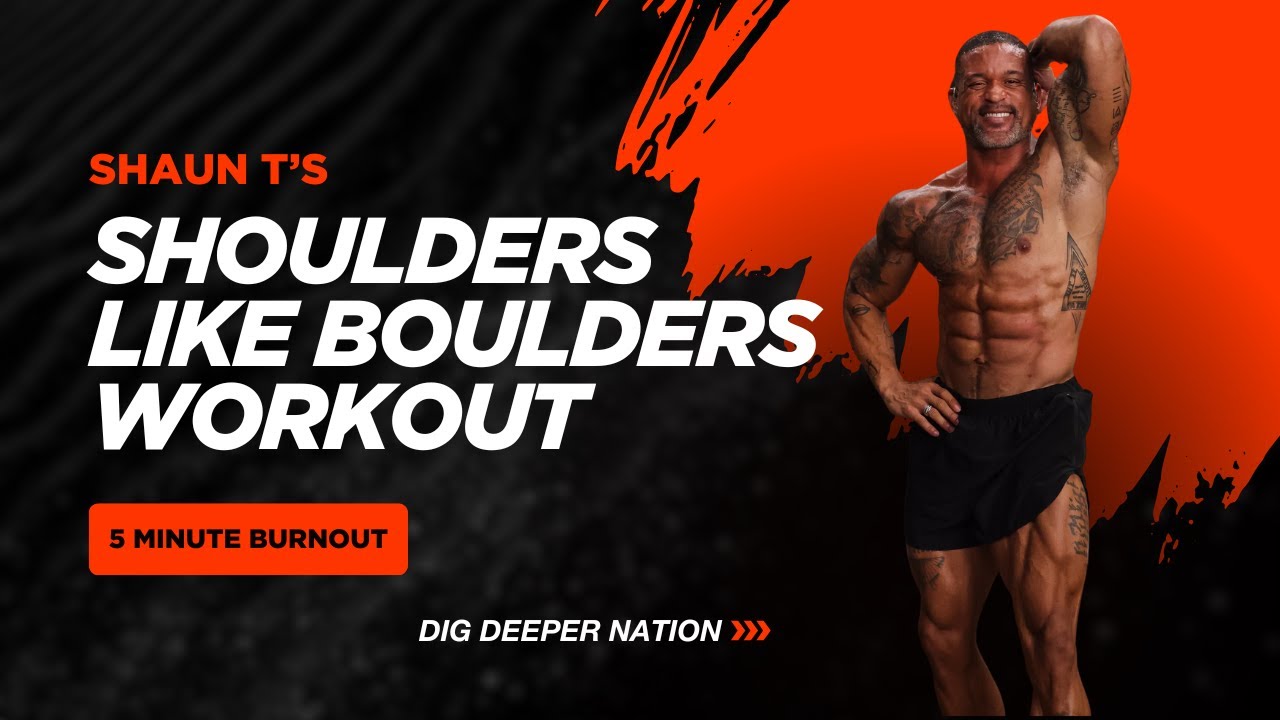 Shaun T’s 5: Shoulders Like Boulders (5-Minute Dumbbell Burn!)