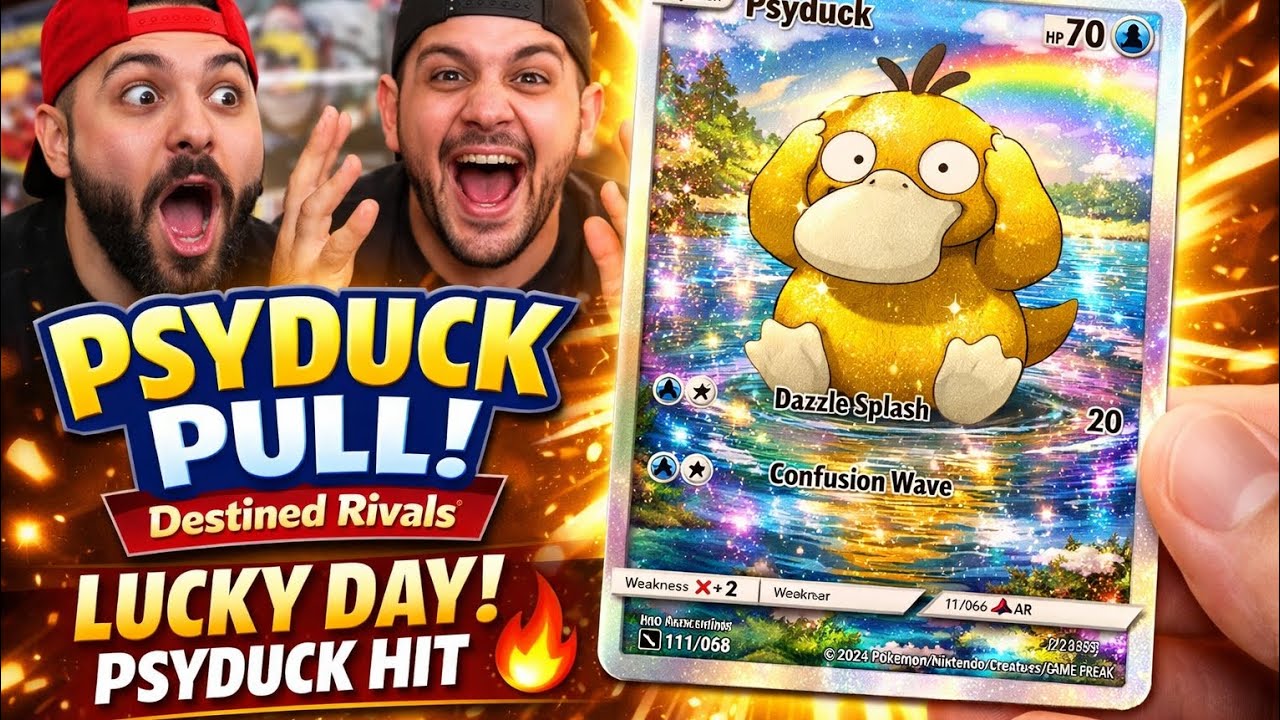 Lucky Day! PSYDUCK  Pull Hit from Destined Rivals”