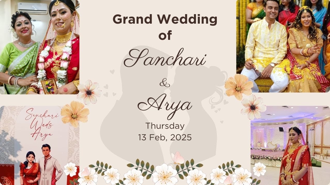 Grand Wedding of Dr. Sanchari & Dr. Arya || The Tulip || PC Chandra Garden Kolkata || Feb 2025