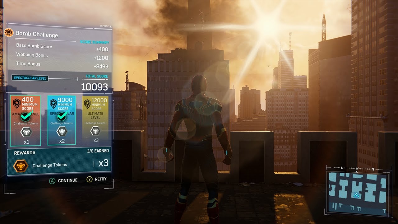 Spiderman Remastered - Bomb Challenge
