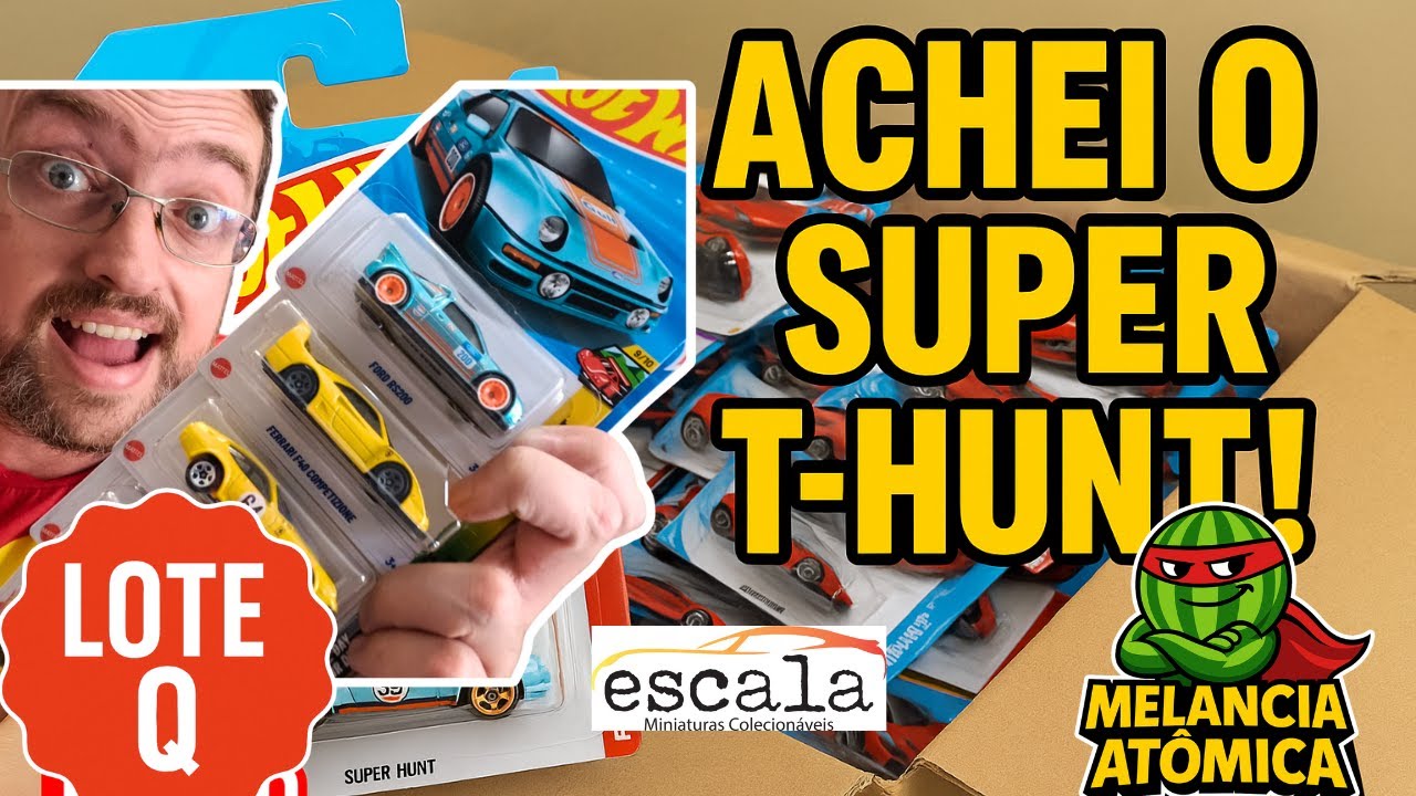 ACHEI o RARÍSSIMO Super T Hunt Gulf no Lote Q 2025 da Hot Wheels! E ainda veio FERRARIS 😱🔥