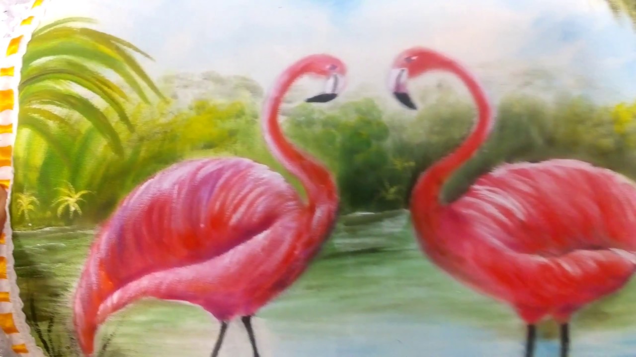 Como dibujar unos flamingos muy facilicimo Sonia R.A