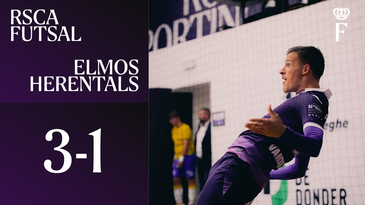 HIGHLIGHTS Belgian Futsal League: RSCA Futsal - Elmos Herentals | 2025-2026