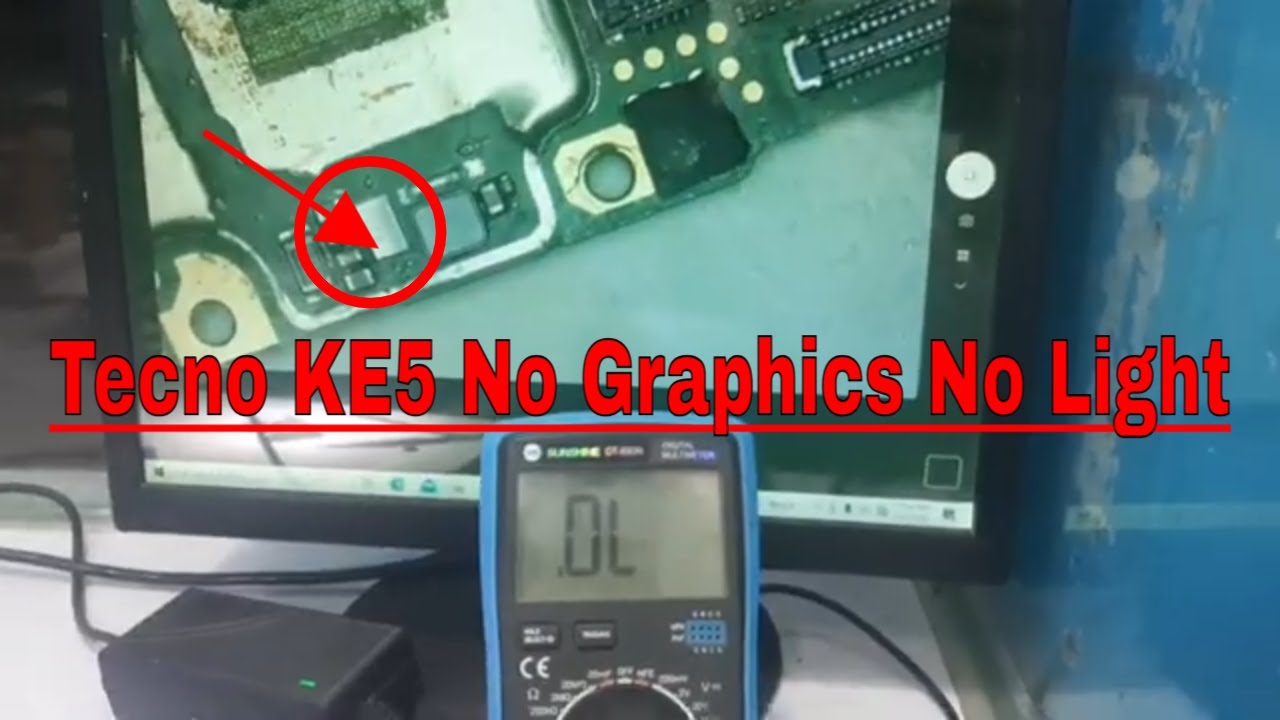 Tecno KE5 graphics & Light Problem fix
