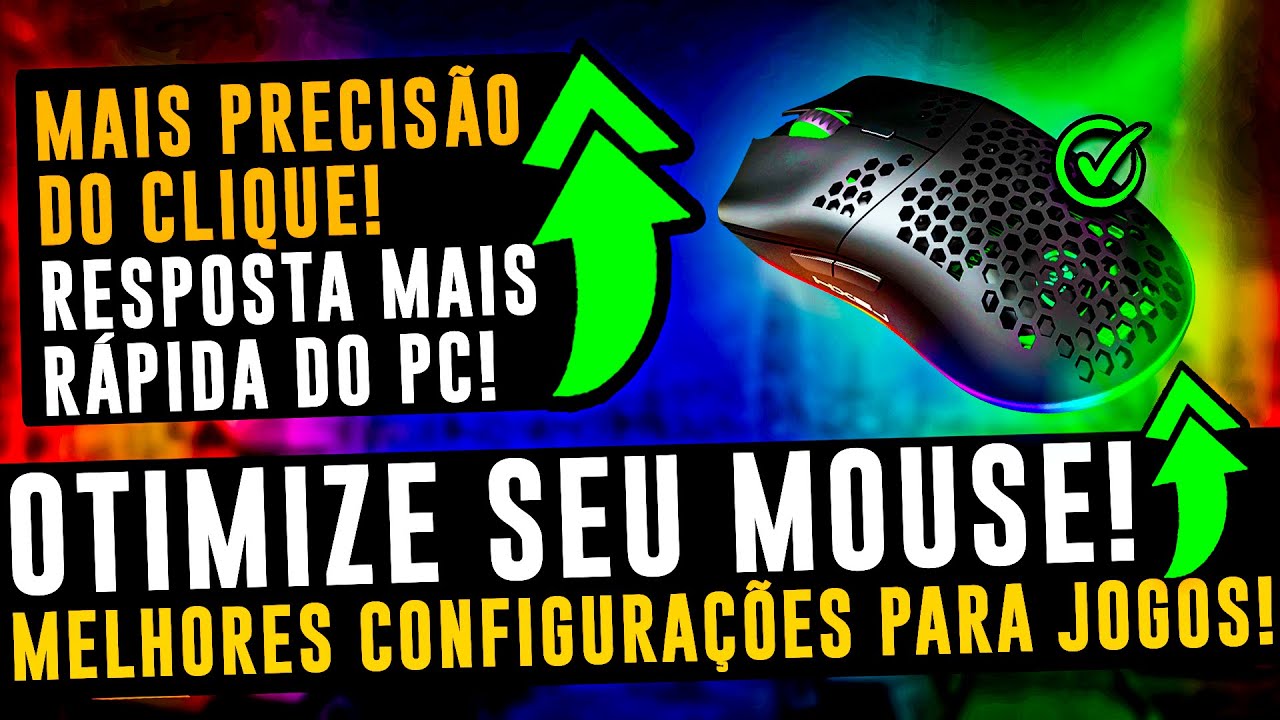 COMO MELHORAR A PRECISÃO DO MOUSE ! MENOR TEMPO DE RESPOSTA (INPUT LAG)  E MAIS PRECISÃO NOS JOGOS !
