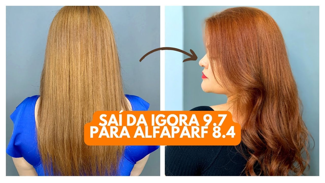 MUDANDO O TOM DO MEU RUIVO! ALFAPARF 8.4 Agride menos que a Igora?