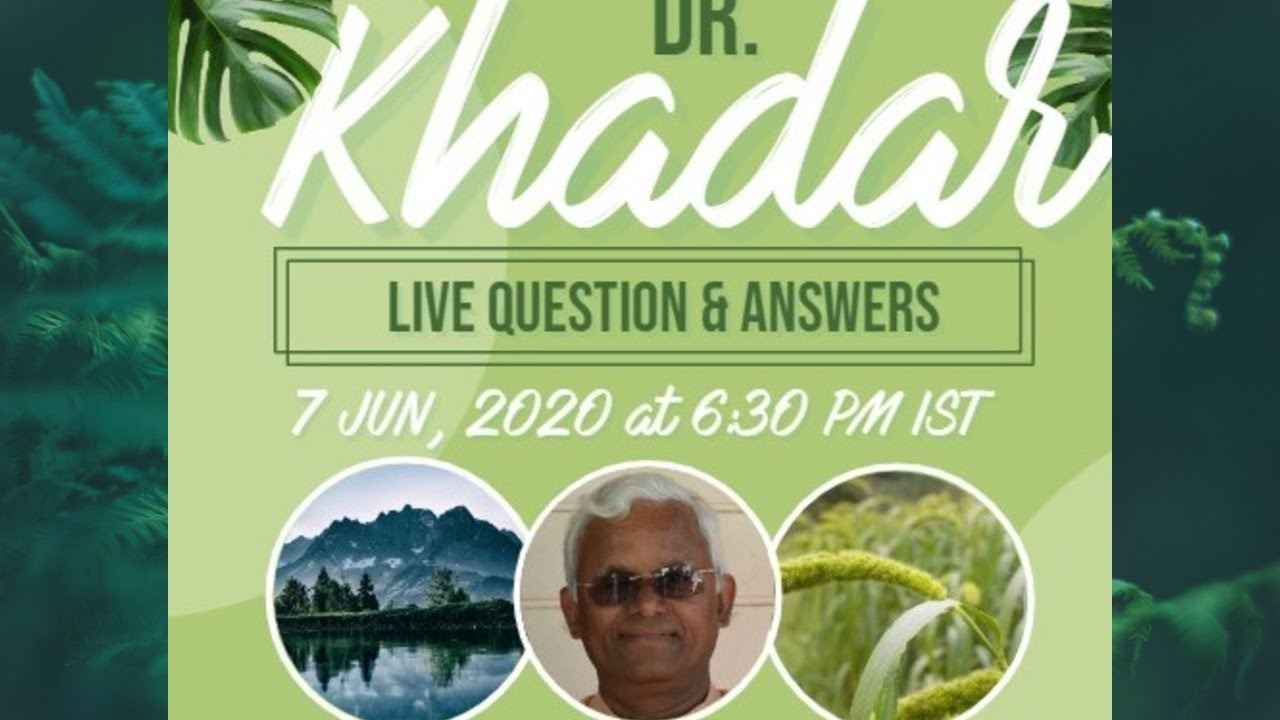Dr Khadar Vali Live on Questions and Answers in All languages