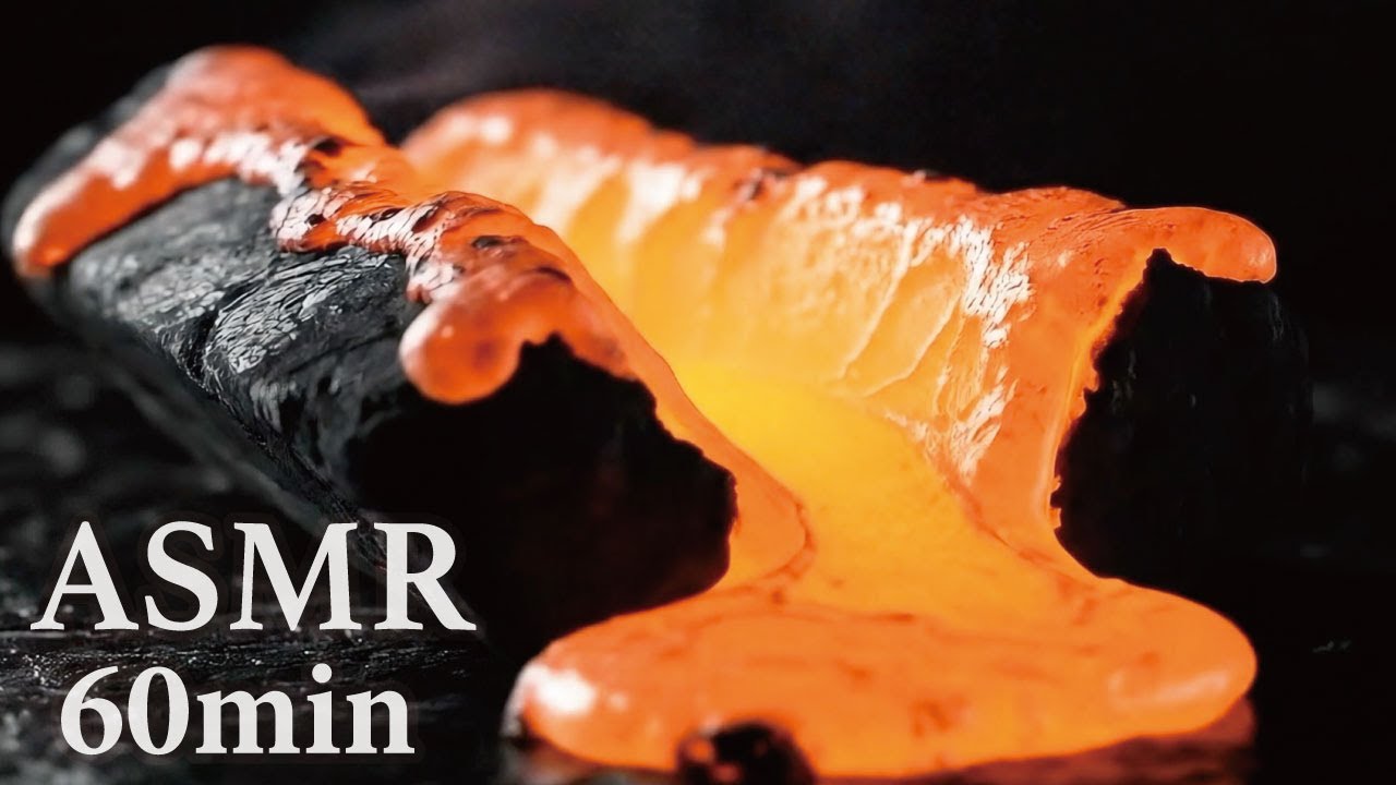 【ASMR】イヤホン推奨🎧やみつき溶岩を斬る快感【1時間耐久/睡眠用/作業用】｜Addictive Crunch of Cutting Lava Rocks　#aiasmr