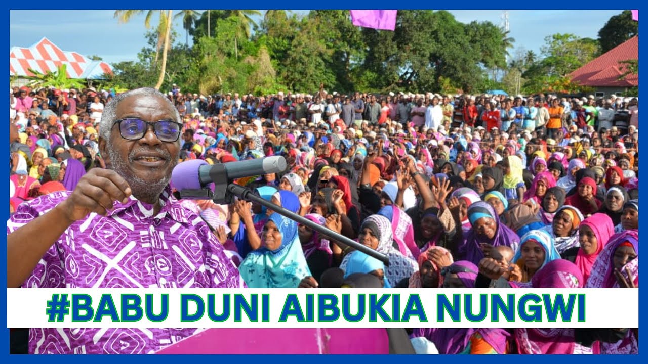 BABU JUMA DUNI ALIVYOIBUA SHANGWE MKUTANO WA ACT WAZALENDO  NUNGWI