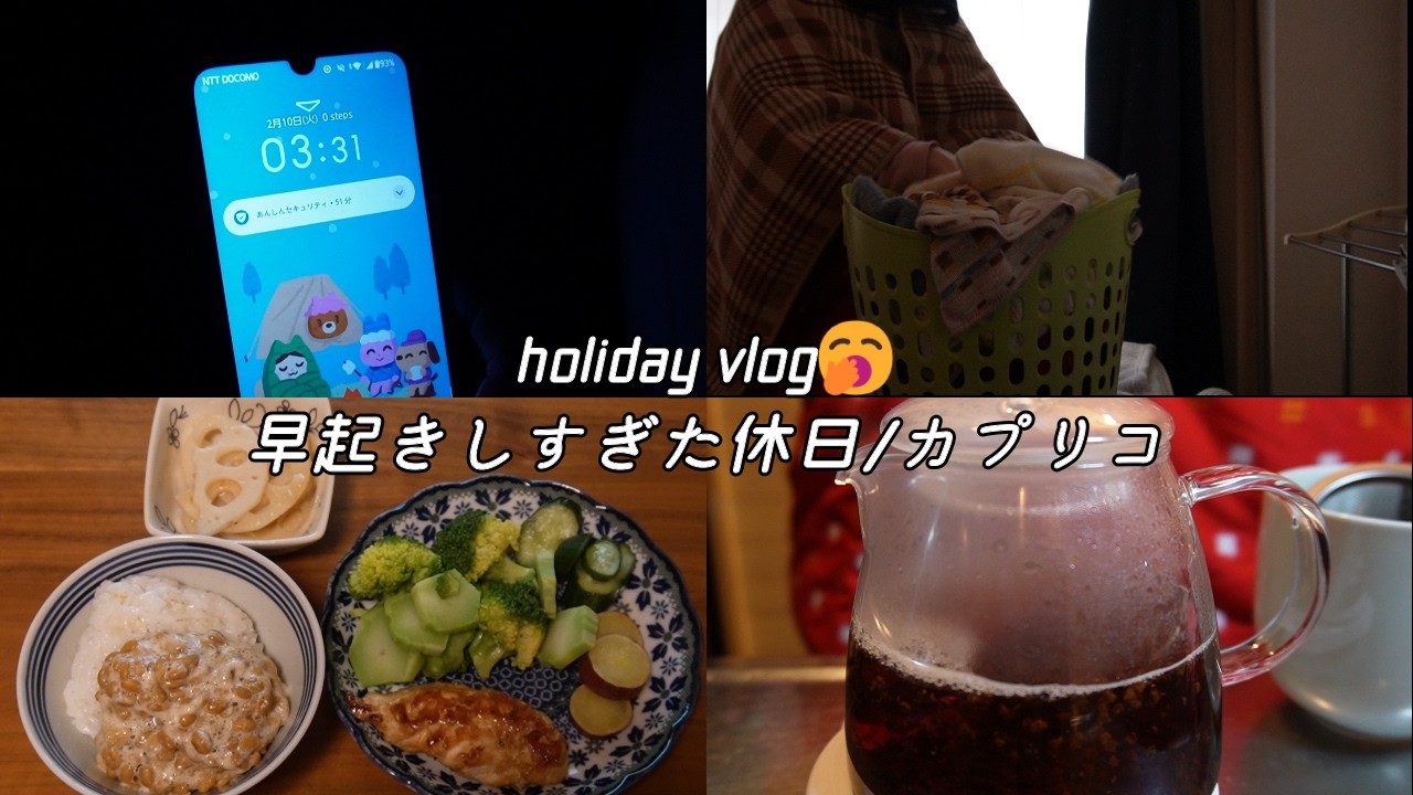 【友達いない】孤独な休日vlog、早起きした１日【インドア】