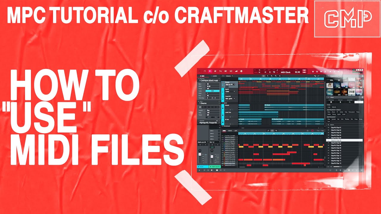 The Easy way to use Midi Files In Akai MPC | Tutorial |