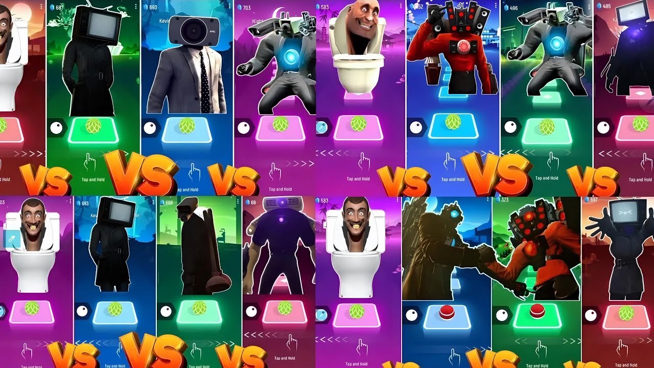Skibidi toilet song 4x1 - Photoman VS Tv woman VS Cameraman Titan VS Speakerman