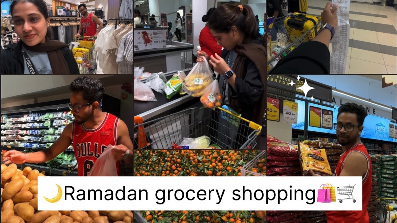 🤍🌙Ramadan ✨grocery shopping 🛒🛍️#shortvideo #adayinmylife #dailyvlog #dubai #ramadan #shopping 
