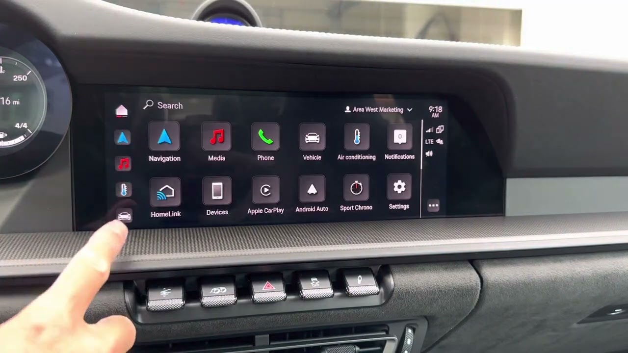 Настройка Porsche 992 HomeLink с программным обеспечением Cluster 37