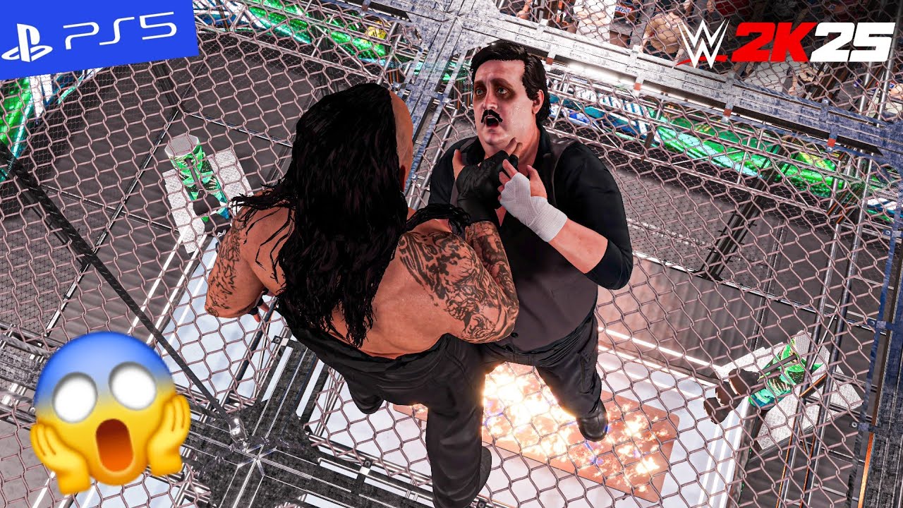 WWE 2k25 - Undertaker vs. Paul Bearer - Hell in a Cell Match | PS5