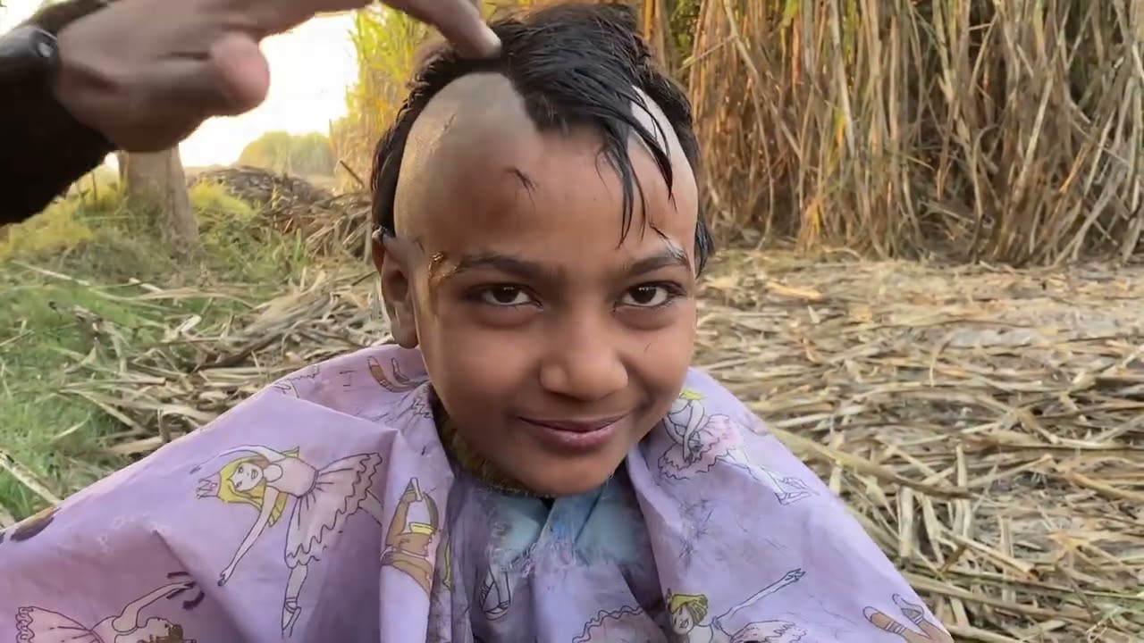 15 year kids Unbelievable Change ) Barber Help Homeless Man Heart Touching Haircut Video