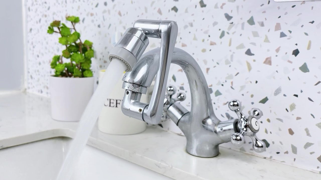 1080 Swivel Faucet Water Aerator, 2 Mode Splash Multifunctional Faucet Extender