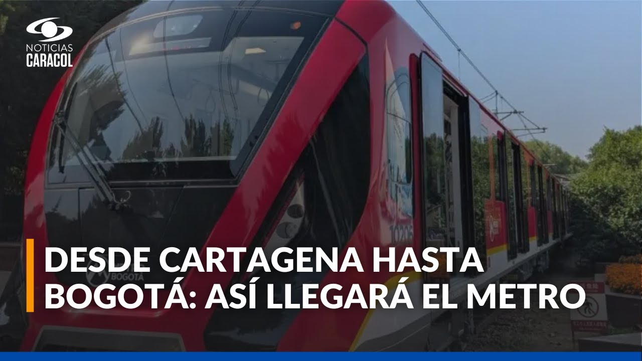 ¿Cómo llegará el primer tren del metro de Bogotá desde Cartagena hasta la capital del país?