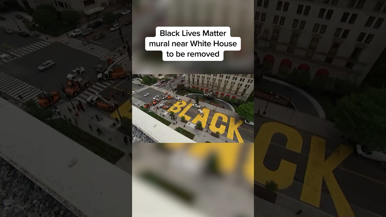 Black Lives Matter mural near White House to be removed