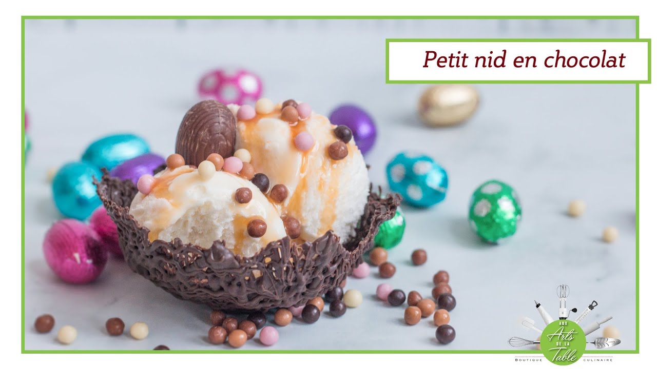 Comment réaliser un nid en chocolat pour Pâques
