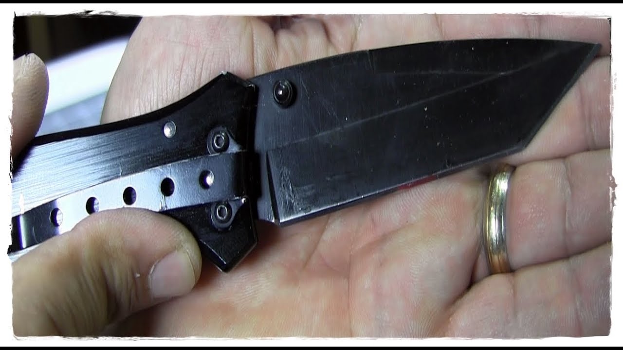 Sharpening a Tanto on the KME Precision Sharpener