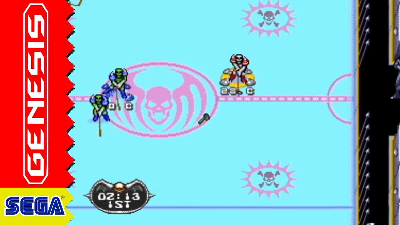 Muntant League Hockey (Sega Genesis) - Longplay